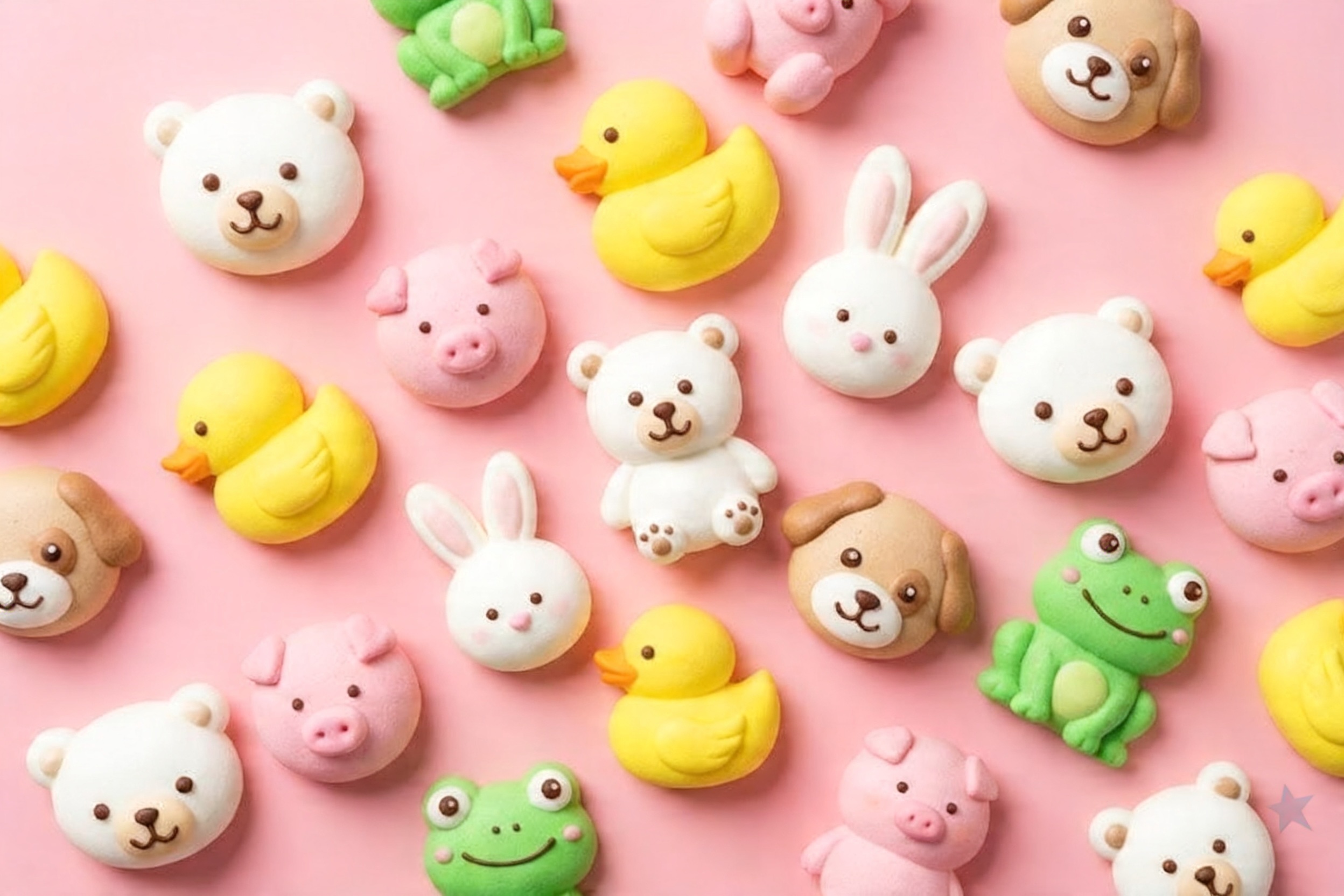 Trending 3D Marshmallows A collection of colorful 3D marshmallows in various animal shapes