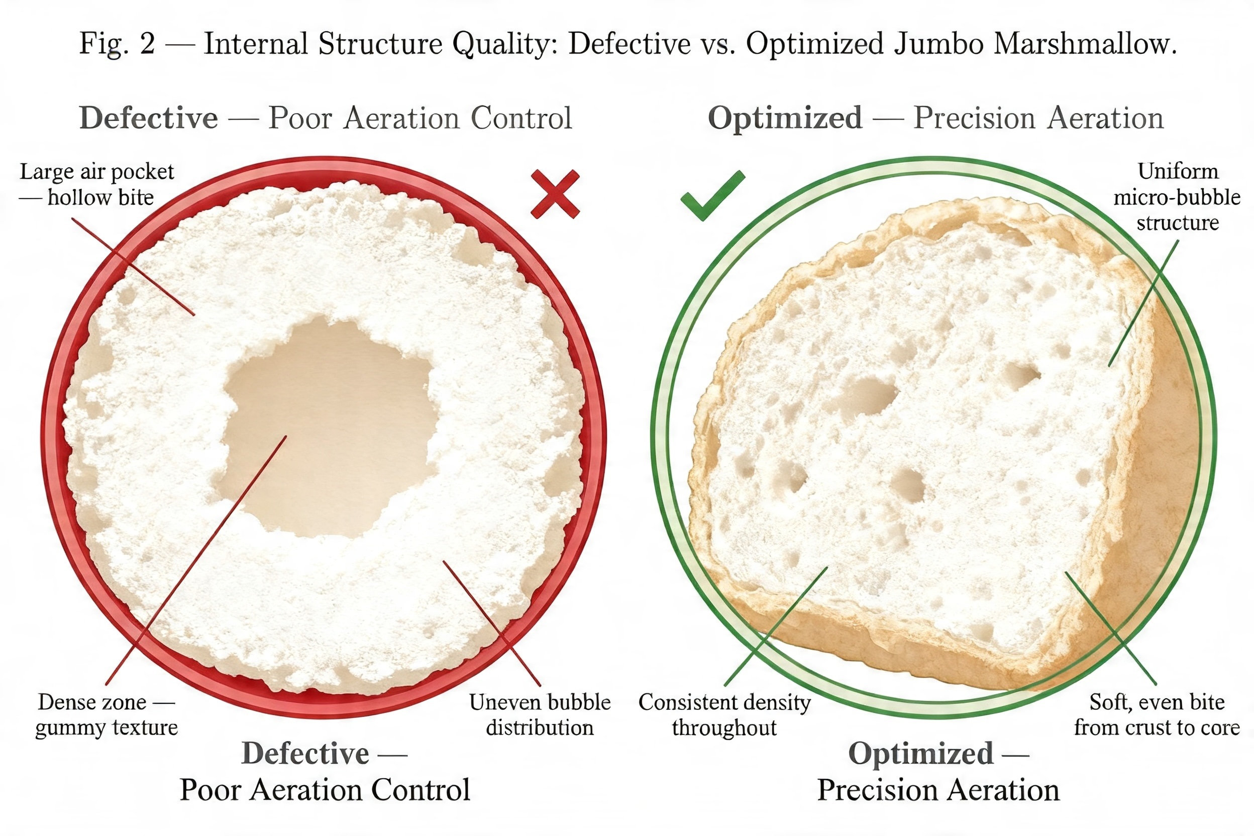 A close-up showing the texture of a giant marshmallow