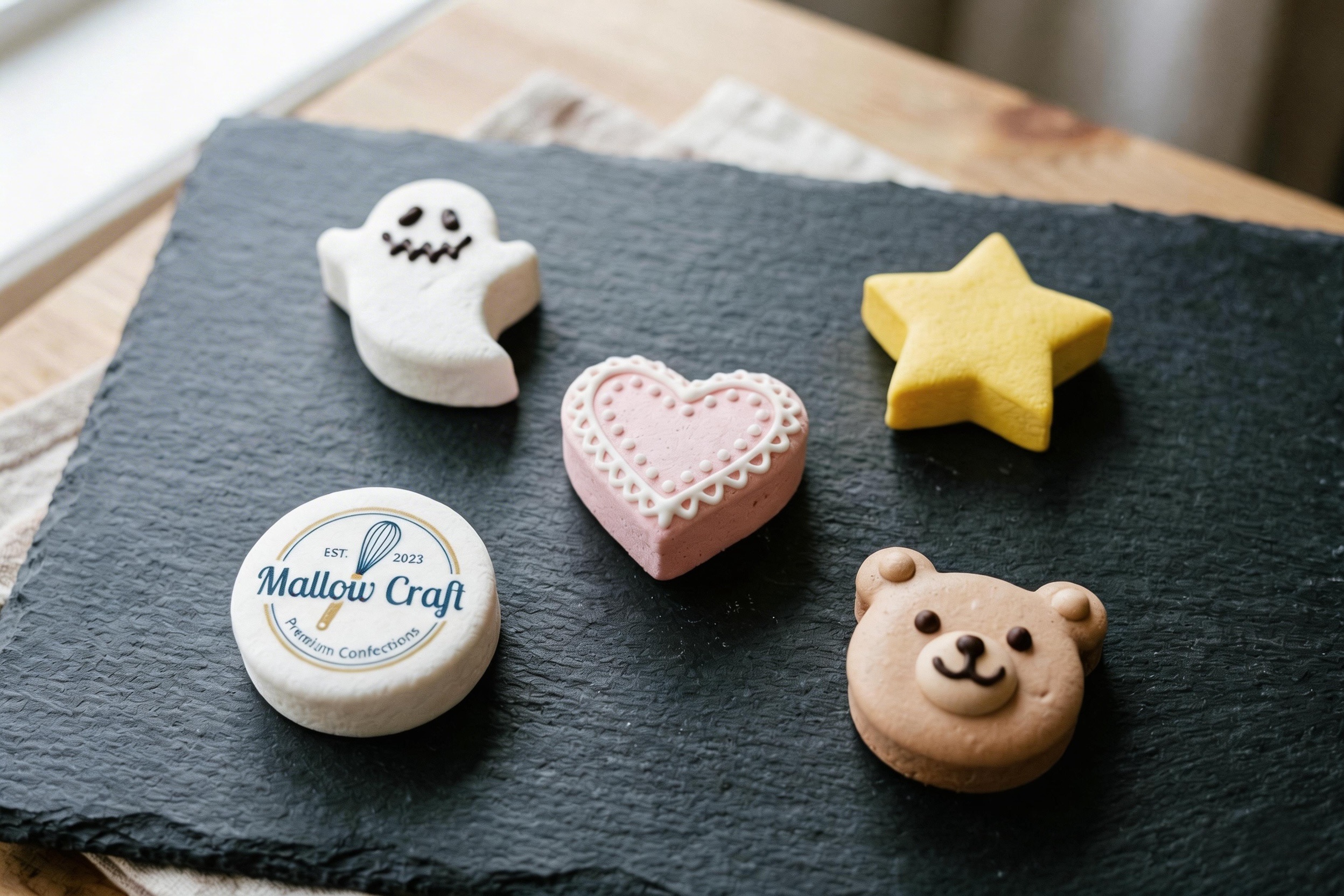 custom shaped marshmallows from a factory