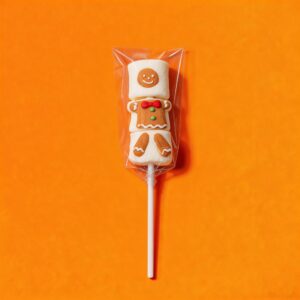 Gingerbread Man Marshmallow Skewer