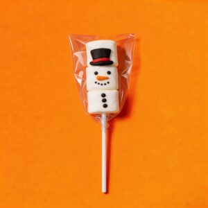 Snowman Marshmallow Skewer