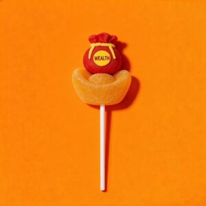 Wealth Ingot Marshmallow Pop