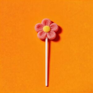 Pink Daisy Marshmallow Pop
