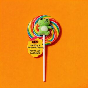 Dino Rainbow Swirl Lollipop